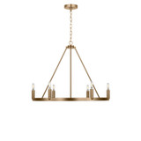 Generation Lighting Mirla Six Light Chandelier in Satin Brass - GLC2016SBE
