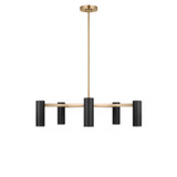 Generation Lighting Zentro Five Light Chandelier in Satin Brass - GLC2055SB