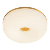 Kuzco Lighting Jada LED Flush Mount in Brushed Gold/Opal Glass - FM69012-BG/OP