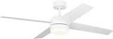 Generation Lighting Loni 52" Ceiling Fan in Matte White - 4LNIR52RZWD