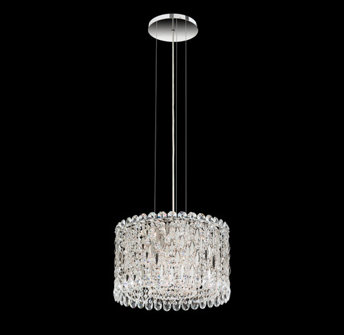 Schonbek Sarella Eight Light Mini Pendant in Polished Stainless Steel - RS8345N-401R Schonbek Sarella Eight Light Mini Pendant in Polished Stainless Steel - RS8345N-401R