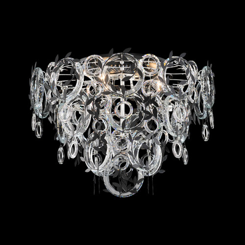 Schonbek Concetta Three Light Flush Mount in Black - S24523-51R
