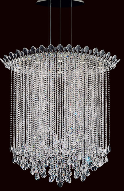 Schonbek Trilliane Strands Eight Light Pendant in Polished Stainless Steel - TR4813N-401R Schonbek Trilliane Strands Eight Light Pendant in Polished Stainless Steel - TR4813N-401R