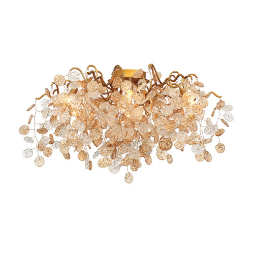 Eurofase Campobasso Seven Light Flushmount in Gold - 29057-016 Eurofase Campobasso Seven Light Flushmount in Gold - 29057-016