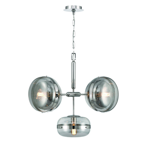 Eurofase Nottingham Five Light Chandelier in Polished Nickel - 38129-025 Eurofase Nottingham Five Light Chandelier in Polished Nickel - 38129-025