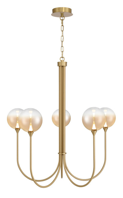 Eurofase Five Light Chandelier in Gold - 48922-039