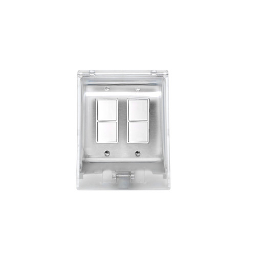 Eurofase Dual Duplex Switch Weatherproof Surface Mount And Gang Box in Stainless Steel - EFDOWPS Eurofase Dual Duplex Switch Weatherproof Surface Mount And Gang Box in Stainless Steel - EFDOWPS