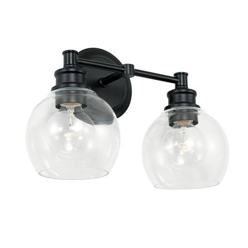 Capital Lighting Mid Century Two Light Vanity in Matte Black - 121121MB-426 Capital Lighting Mid Century Two Light Vanity in Matte Black - 121121MB-426