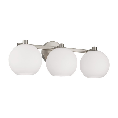 Capital Lighting Ansley Three Light Vanity in Brushed Nickel - 152131BN-548 Capital Lighting Ansley Three Light Vanity in Brushed Nickel - 152131BN-548