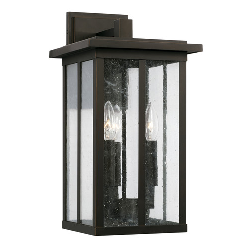 Capital Lighting Barrett Three Light Outdoor Wall Lantern in Oiled Bronze - 943832OZ Capital Lighting Barrett Three Light Outdoor Wall Lantern in Oiled Bronze - 943832OZ