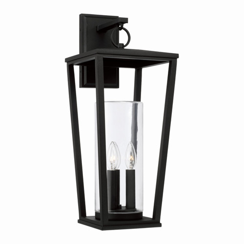 Capital Lighting Elliott Three Light Outdoor Wall Lantern in Black - 948131BK Capital Lighting Elliott Three Light Outdoor Wall Lantern in Black - 948131BK