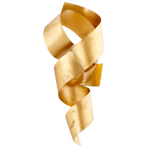 Cyan Sculpture in Gold Leaf - 10987
