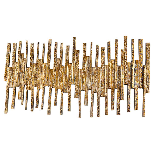 Cyan Wall Decor in Antique Brass - 11312
