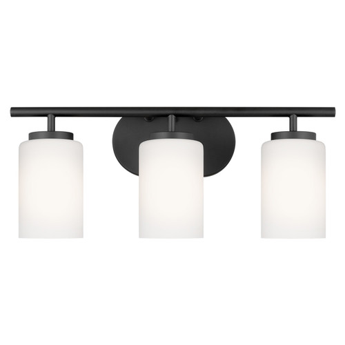 Generation Lighting Oslo Three Light Wall / Bath in Midnight Black - 41162EN3-112 Generation Lighting Oslo Three Light Wall / Bath in Midnight Black - 41162EN3-112
