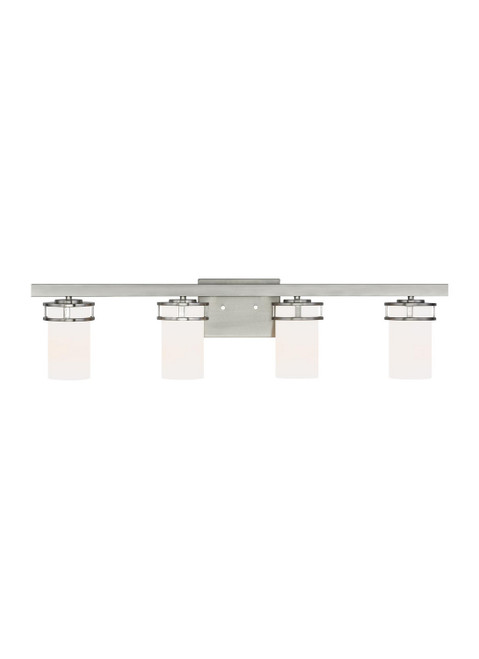 Generation Lighting Robie Four Light Wall / Bath in Brushed Nickel - 4421604EN3-962 Generation Lighting Robie Four Light Wall / Bath in Brushed Nickel - 4421604EN3-962