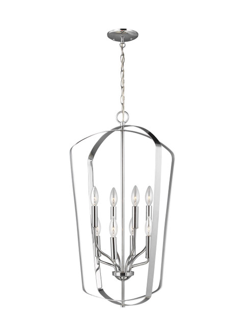 Generation Lighting Romee Eight Light Hall / Foyer in Chrome - 5134908EN-05 Generation Lighting Romee Eight Light Hall / Foyer in Chrome - 5134908EN-05