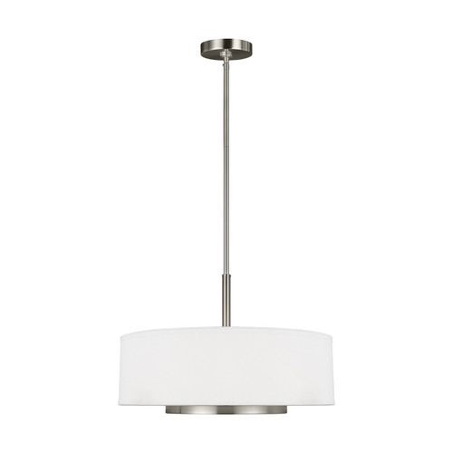 Generation Lighting Nance Three Light Pendant in Brushed Nickel - 6628003EN3-962 Generation Lighting Nance Three Light Pendant in Brushed Nickel - 6628003EN3-962