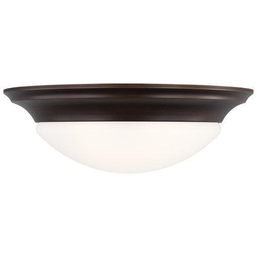 Generation Lighting Nash Three Light Flush Mount in Bronze - 75436EN3-710