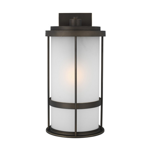Generation Lighting Wilburn One Light Outdoor Wall Lantern in Antique Bronze - 8790901-71 Generation Lighting Wilburn One Light Outdoor Wall Lantern in Antique Bronze - 8790901-71