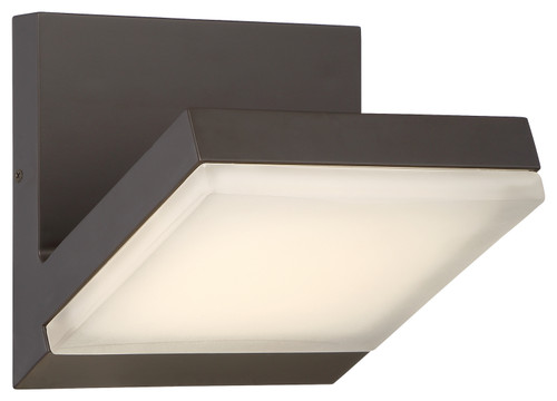 George Kovacs Angle LED Outdoor Lantern in Oil Rubbed Bronze - P1259-143-L George Kovacs Angle LED Outdoor Lantern in Oil Rubbed Bronze - P1259-143-L