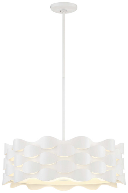 George Kovacs Coastal Current LED Pendant in Sand White - P1304-655-L George Kovacs Coastal Current LED Pendant in Sand White - P1304-655-L