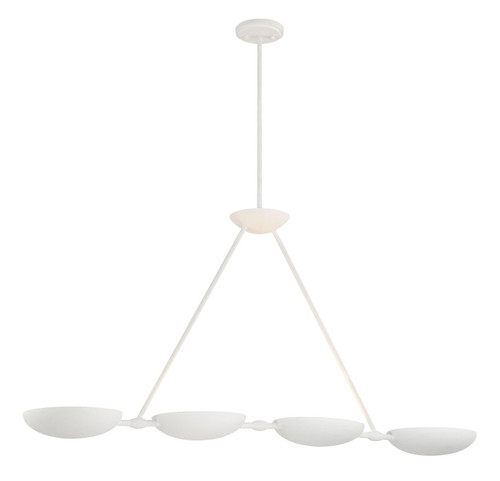 George Kovacs Undertas Four Light Island Pendant in Piastra White - P1318-792 George Kovacs Undertas Four Light Island Pendant in Piastra White - P1318-792