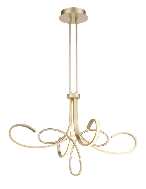 George Kovacs Astor LED Chandelier in Soft Gold - P5436-697-L George Kovacs Astor LED Chandelier in Soft Gold - P5436-697-L