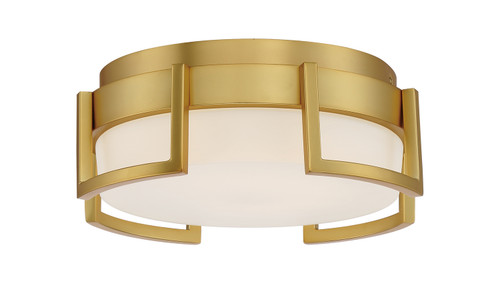 George Kovacs Bezel Set LED Flush Mount in Honey Gold - P953-1-248-L George Kovacs Bezel Set LED Flush Mount in Honey Gold - P953-1-248-L