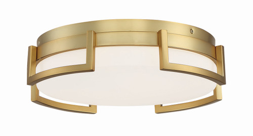 George Kovacs Bezel Set LED Flush Mount in Honey Gold - P953-2-248-L George Kovacs Bezel Set LED Flush Mount in Honey Gold - P953-2-248-L