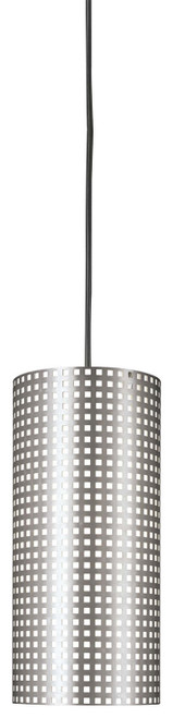 George Kovacs Grid One Light Mini Pendant in Brushed Nickel - P5746-084 George Kovacs Grid One Light Mini Pendant in Brushed Nickel - P5746-084