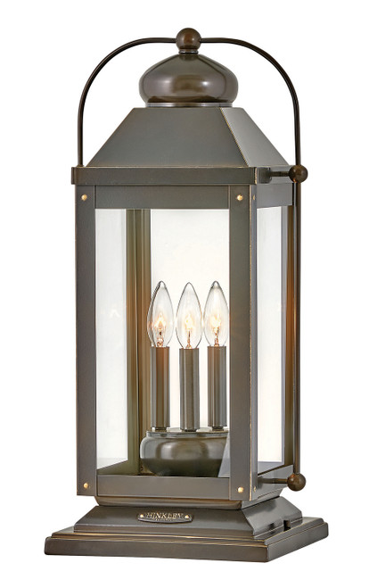 Hinkley Anchorage LED Outdoor Lantern in Light Oiled Bronze - 1857LZ Hinkley Anchorage LED Outdoor Lantern in Light Oiled Bronze - 1857LZ