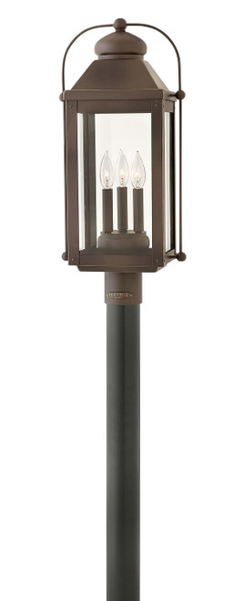 Hinkley Anchorage LED Post Top/ Pier Mount in Light Oiled Bronze - 1851LZ Hinkley Anchorage LED Post Top/ Pier Mount in Light Oiled Bronze - 1851LZ