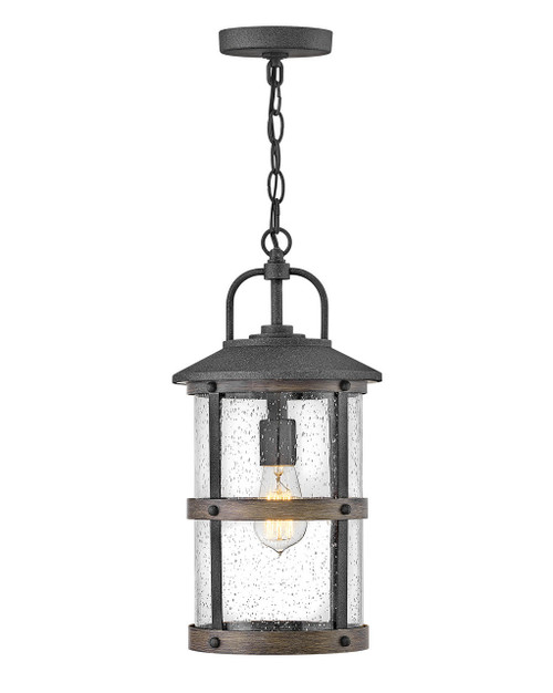 Hinkley Lakehouse LED Hanging Lantern in Aged Zinc - 2682DZ-LL