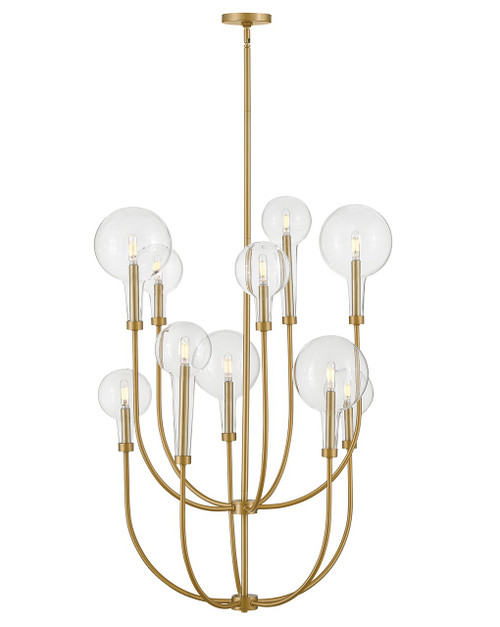 Hinkley Alchemy LED Chandelier in Lacquered Brass - 30527LCB
