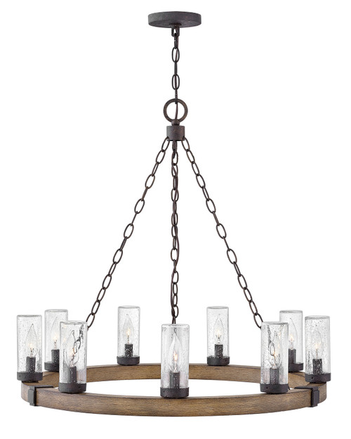 Hinkley Sawyer LED Outdoor Chandelier in Sequoia - 29208SQ-LL