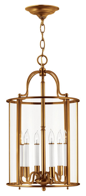 Hinkley Gentry LED Foyer Pendant in Heirloom Brass - 3478HR