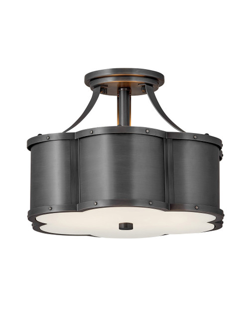Hinkley Chance LED Foyer Pendant in Blackened Brass - 4443BLB