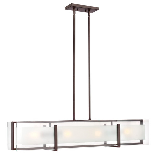 Hinkley Latitude LED Linear Chandelier in Oil Rubbed Bronze - 3996OZ Hinkley Latitude LED Linear Chandelier in Oil Rubbed Bronze - 3996OZ