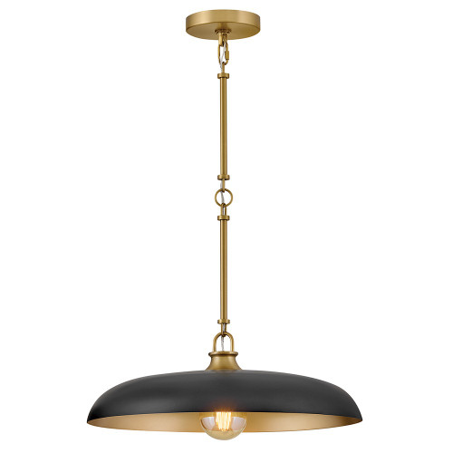Hinkley Sadie LED Pendant in Lacquered Brass - 48167LCB-BK