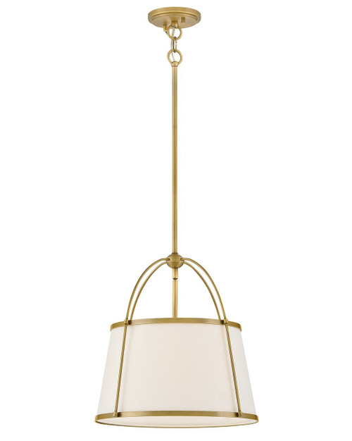 Hinkley Clarke LED Pendant in Lacquered Dark Brass - 4894LDB-OW
