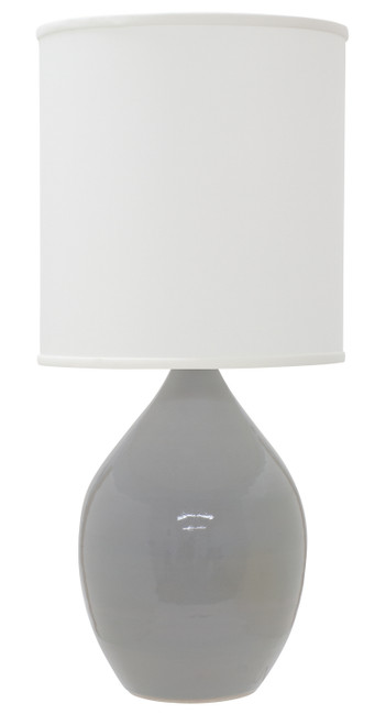 House of Troy Scatchard One Light Table Lamp in Gray Gloss - GS401-GG