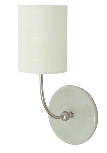 House of Troy Scatchard One Light Wall Sconce in Gray Gloss and Satin Nickel - GS775-SNGG