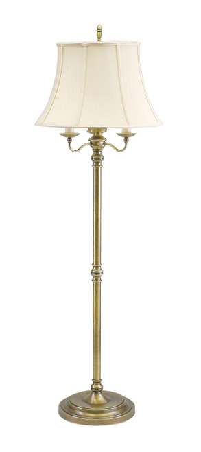House of Troy Newport Four Light Floor Lamp in Antique Brass - N606-AB House of Troy Newport Four Light Floor Lamp in Antique Brass - N606-AB