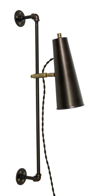 House of Troy Norton LED Wall Sconce in Chestnut Bronze/Antique Brass - NOR375-CHBAB