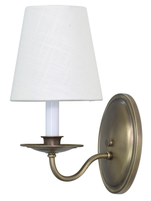 House of Troy Lake Shore One Light Wall Sconce in Antique Brass - LS217-AB