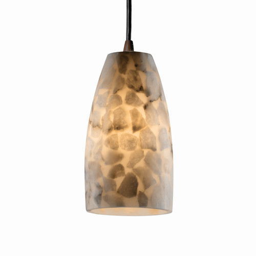 Justice Designs Alabaster Rocks One Light Pendant in Dark Bronze - ALR-8816-28-DBRZ Justice Designs Alabaster Rocks One Light Pendant in Dark Bronze - ALR-8816-28-DBRZ