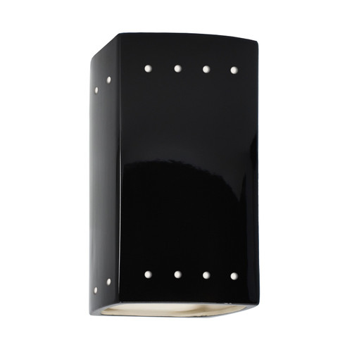 Justice Designs Ambiance Lantern in Gloss Black - CER-0925W-BLK