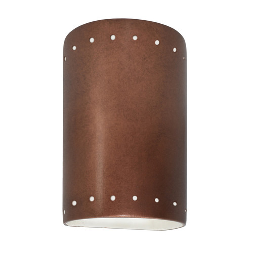 Justice Designs Ambiance LED Lantern in Antique Copper - CER-0990W-ANTC-LED1-1000