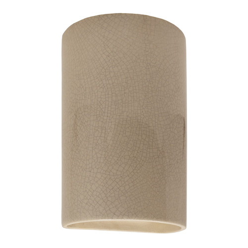 Justice Designs Ambiance LED Lantern in Sienna Brown Crackle - CER-1260-CKS-LED1-1000