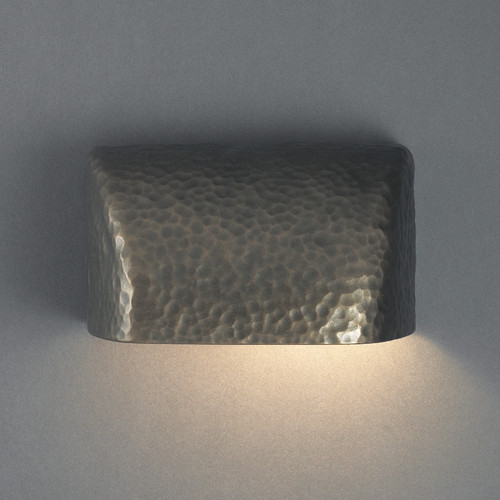 Justice Designs Ambiance Lantern in Hammered Brass - CER-2900W-HMBR